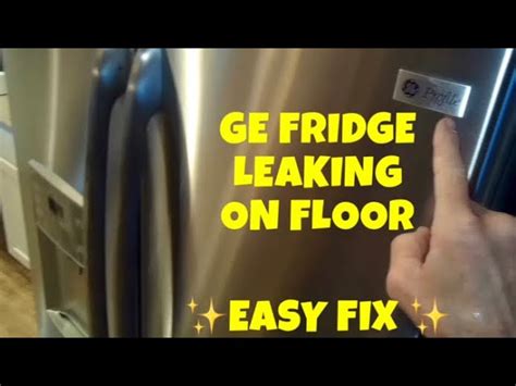 GE Profile Bottom Freezer Leaking — ( EASY FIX )